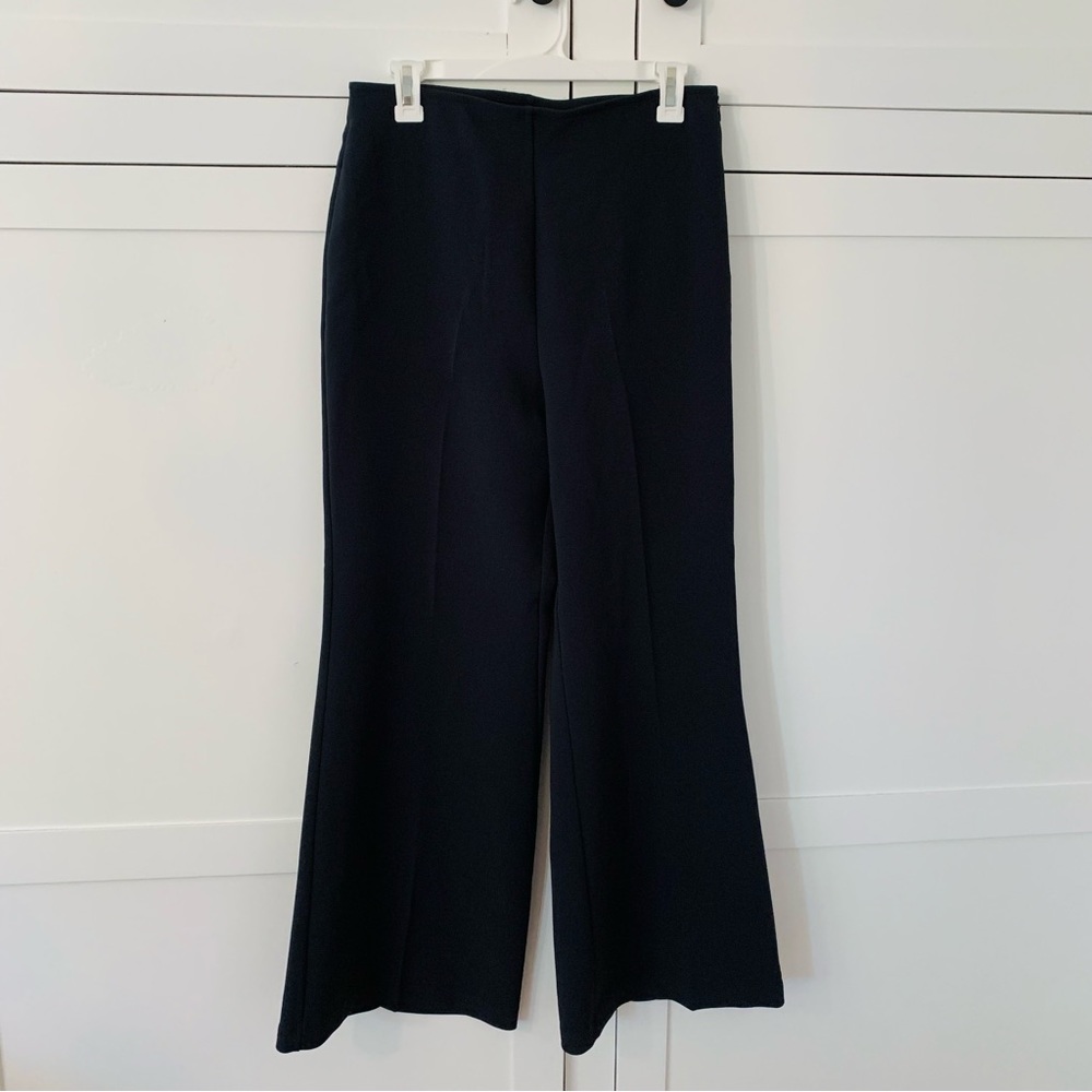 Urban Outfitters Dark Gray/Blue Pull On High Waist Flare Dress Pants Size 10